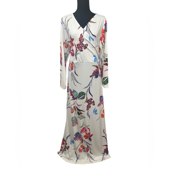 🌼😎001 DRSS:  Boutique floral maxi dress size XXL - Picture 1 of 4